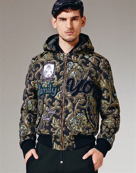 dolce gabbana mens bomber jackets|dolce and gabbana puffer jacket.